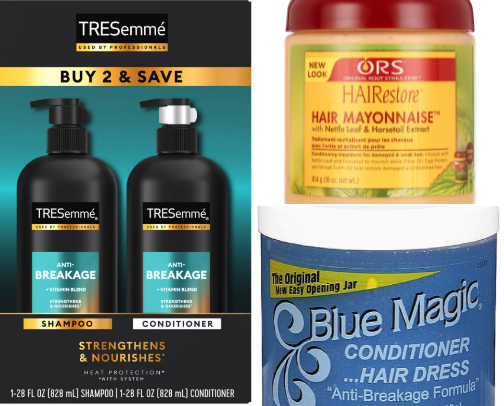 Hair Care Products I Use to Soften & Moisturize My Natural Hair 🎀 cover photo collage