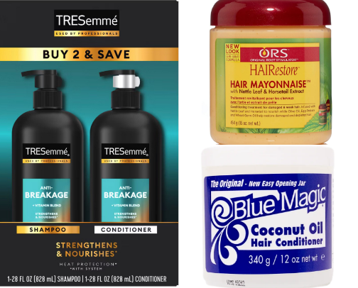 Hair Care Products I Use to Soften & Moisturize My Natural Hair 🎀 cover photo collage