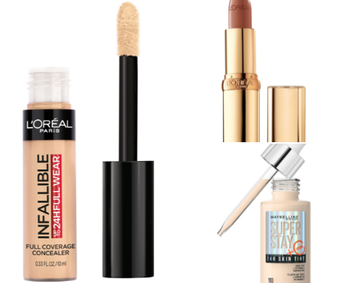 Best drugstore makeup cover photo collage