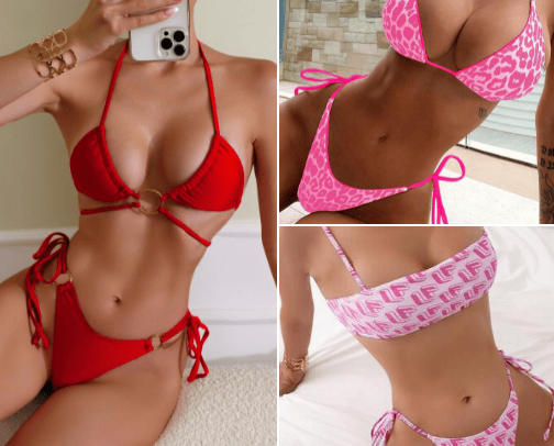 Bikini bottom👙🩵 cover photo collage