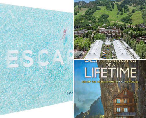 Free PDF - Escape: Dreamy photographic journeys from Aspen to Bora Bora for travelers craving their next escape. cover photo collage