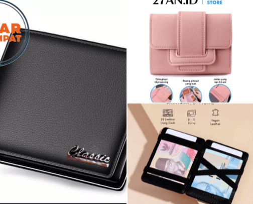 Rekomendasi Dompet Pria dan Wanita Terbaik cover photo collage