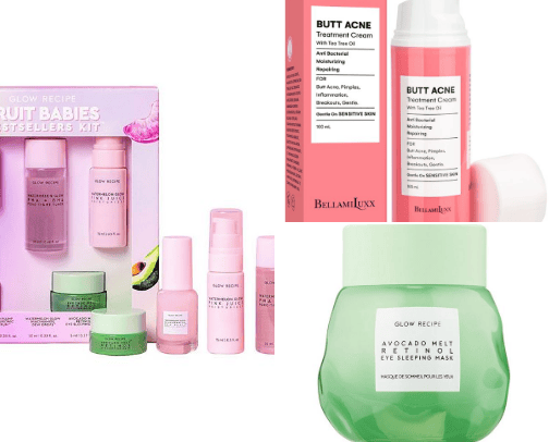 Skin care products that actually work !!! cover photo collage