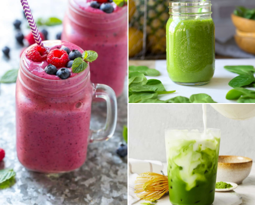 Refresh Your Body: Healthy Drinks For Everyday Energy. cover photo collage