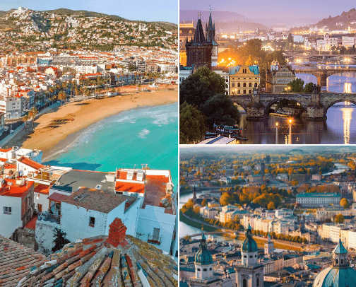 Must Visit Fall Destinations in Europe (That Are Not Paris Or London) 🍁 cover photo collage