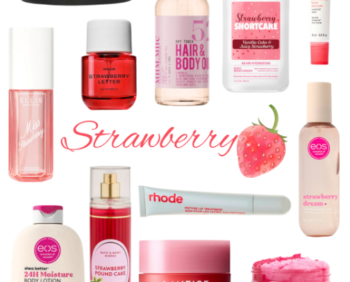 Strawberry Body Care cover photo collage