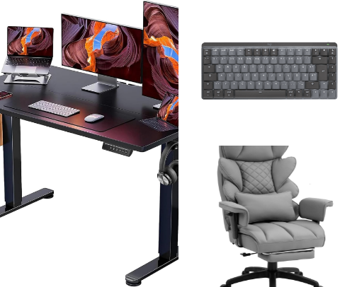 Home office cover photo collage
