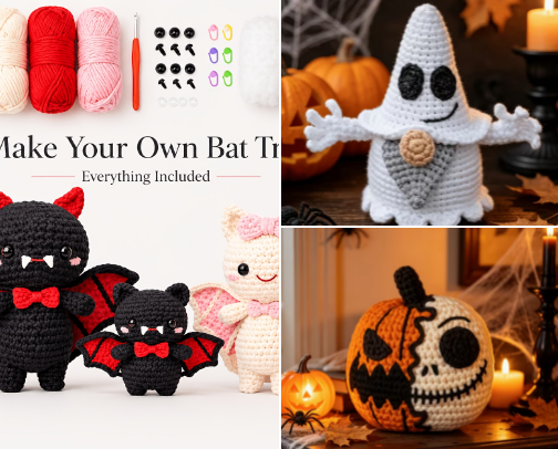 🎃 15 Cute Halloween Crochet Kits Every Crafter Will Love (2026) cover photo collage