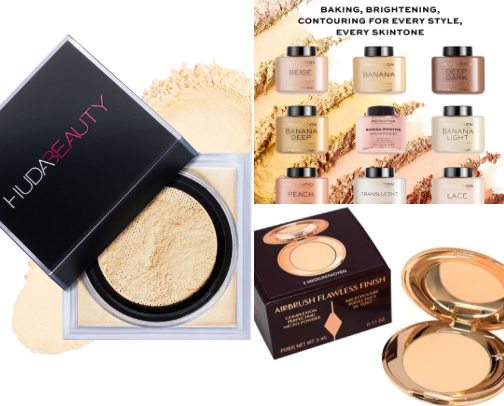 setting powder cover photo collage