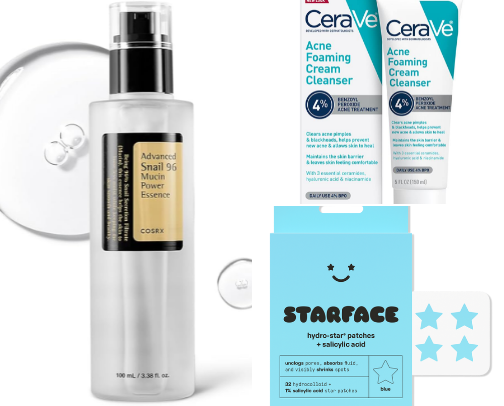 Nightly skin care cover photo collage