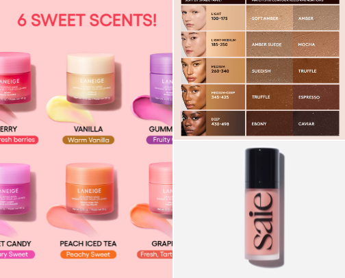 My favorite beauty recs cover photo collage