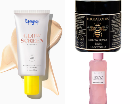 My go-to skincare favorites that actually do what they say. cover photo collage