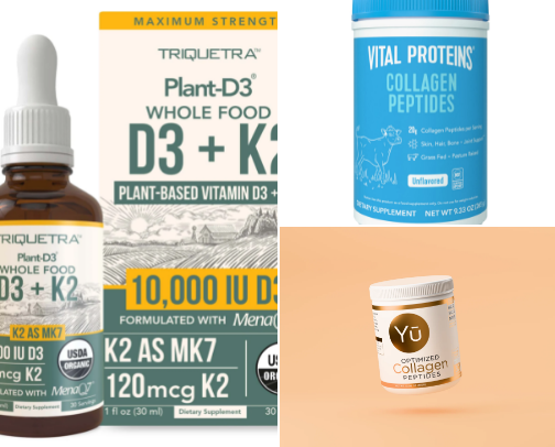 Supplements for over 40+ cover photo collage