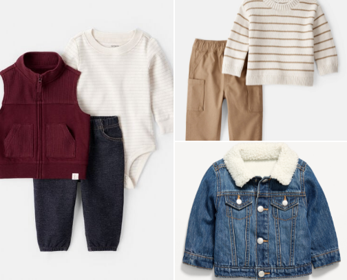 Baby clothes cover photo collage