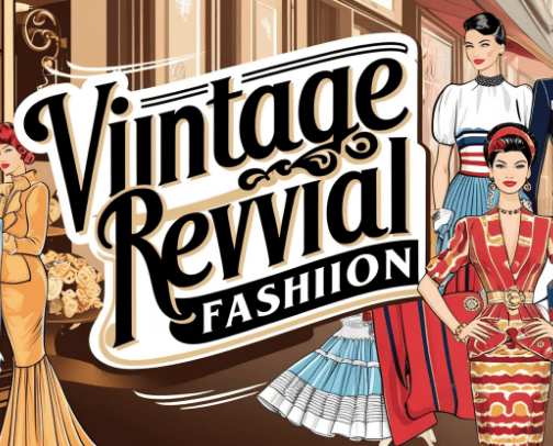 Vintage Revival Fashion cover photo collage