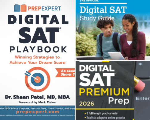 PDF Free - Prep Expert Digital SAT Playbook: Winning Strategies to Achieve Your Dream Score cover photo collage