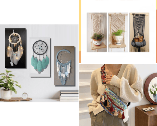 Indonesia's Best Ethnic Wall Decor & various kinds of bags cover photo collage