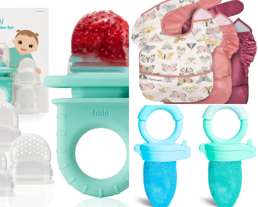 Baby-led weaning & feeding essentials from a second time mom 🍓🍒🍉 cover photo collage