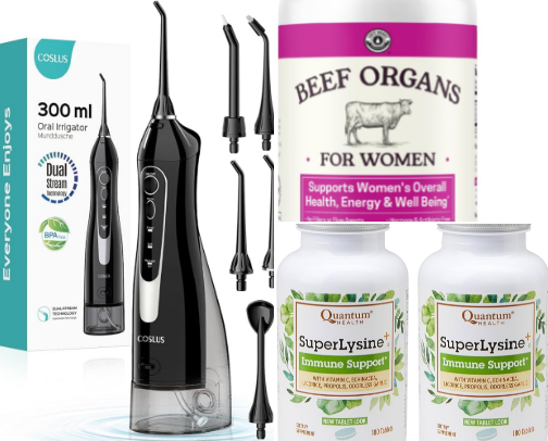 My favorite health items cover photo collage