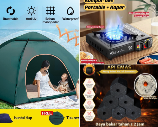 TENT AND ETC cover photo collage