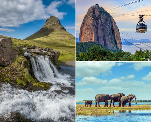 Beautiful Tourist Attractions Around the World cover photo collage