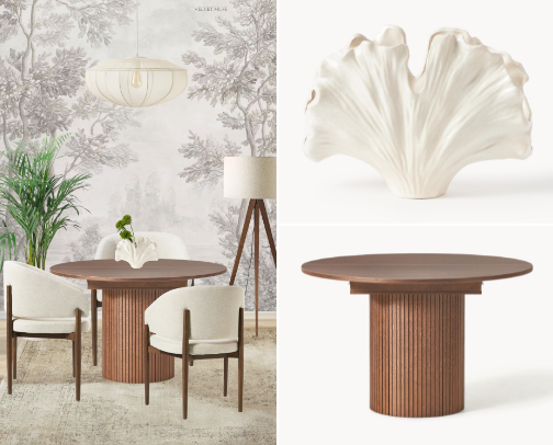 Elegant Neutral Dining Room Inspiration cover photo collage