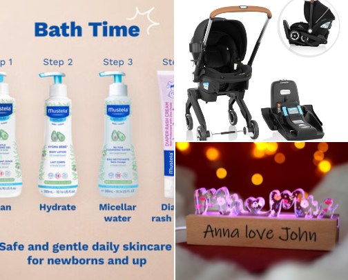 Baby must haves! cover photo collage