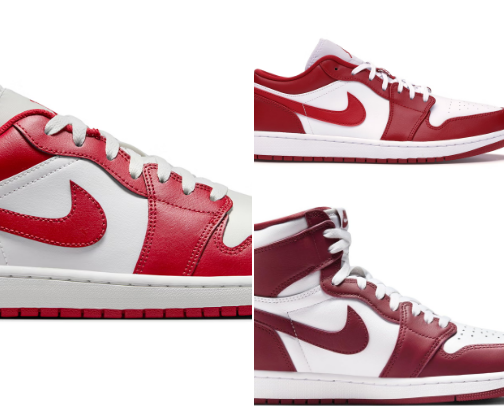 Jordan 1 Red Colorway cover photo collage