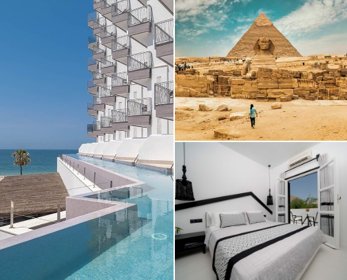 Travel cover photo collage