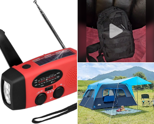 CAMPING Gear cover photo collage