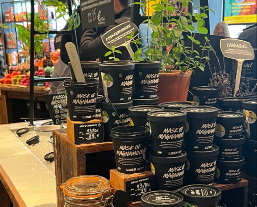 my lush go to products cover photo collage