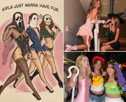 Hot Girl Halloween 2025 cover photo collage