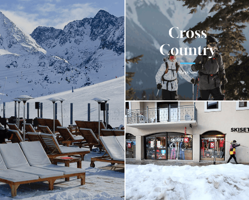 Set off in adventure skis 🎿 cover photo collage