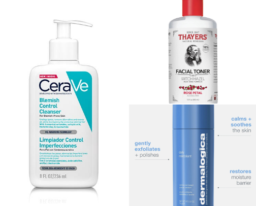 skincare routine favs cover photo collage