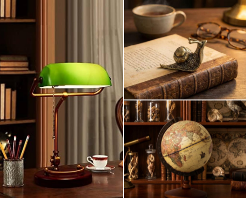 Office Decor for Dark Academia lovers cover photo collage
