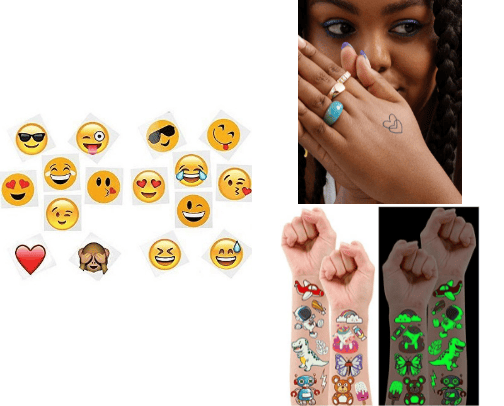 Ink on the Fly: Quick and Chic Temporary Tattoos cover photo collage