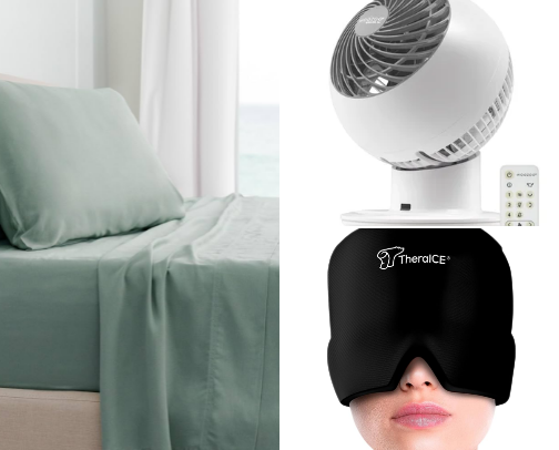 Great Sleep for perimenopause cover photo collage