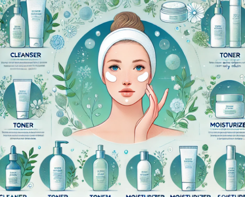 Skin care routine for oily skin😘 cover photo collage