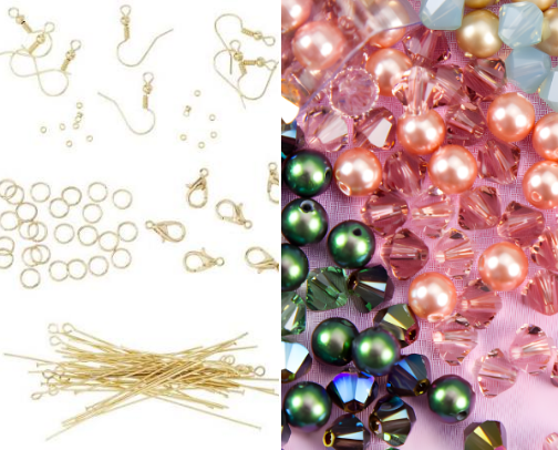 Beads, Findings & Jewelry Shops. cover photo collage