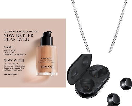 Makeup and accessories cover photo collage