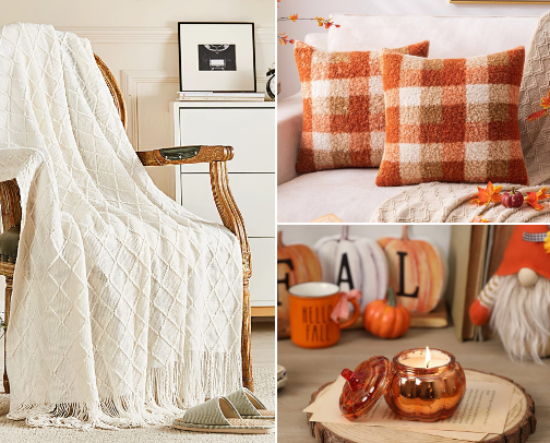 🍂 20 Cozy Fall Home Essentials + Halloween Party Planner & Printable Cards (Digital) cover photo collage