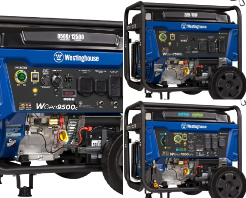 Westinghouse CO Sensor Generators cover photo collage