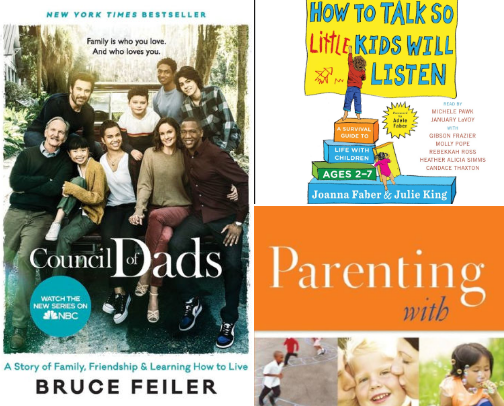 Dad-Approved Parenting Books cover photo collage