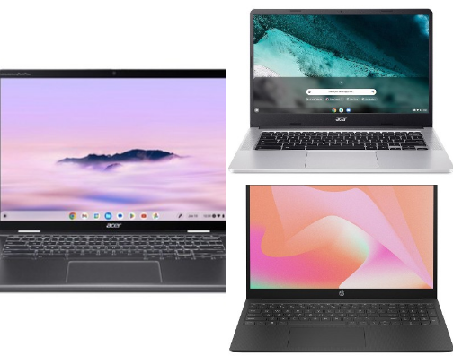 Practical Laptops for School, or Personal Work cover photo collage