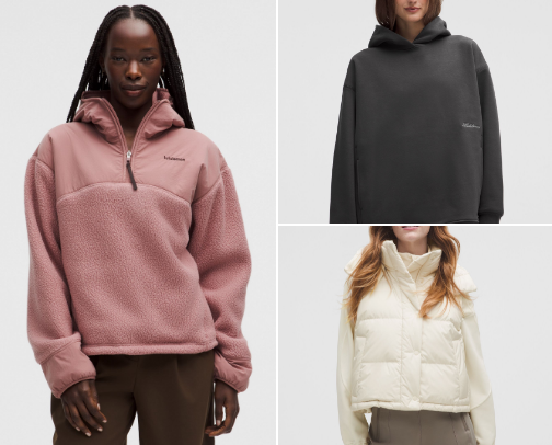 Lululemon performance-driven activewear brand cover photo collage