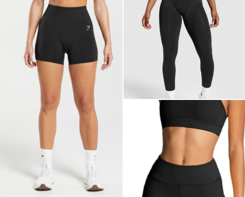 Gym clothes cover photo collage