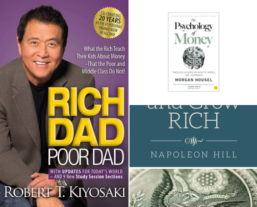 5 Must Read Books to Truly Understand Money cover photo collage