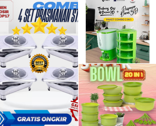 Rekomendasi peralatan rumah tangga cover photo collage