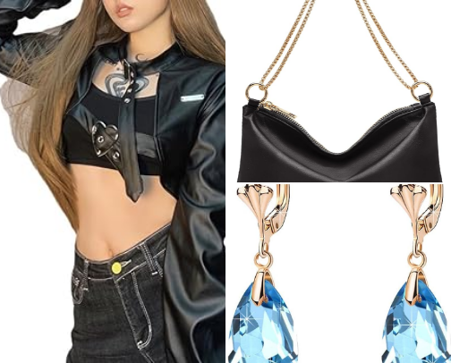 🖤 Black Satin Set OOTD: How to Get a Minimalist Luxury Look (Not Boring!) cover photo collage