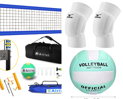 Teen girl volleyball must haves cover photo collage